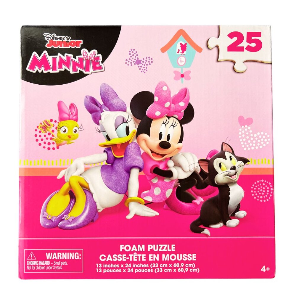 Minnie Mouse Daisy Foam Puzzle Mat Disney Junior Floor Puzzle 25 Pieces 4+